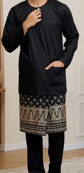 Baju Melayu Teluk Belanga Mark III - Black (Men)